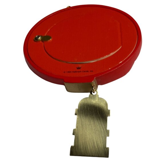 1993 Hallmark "Perfect Pooch" Red Dog Collar Photo Holder Ornament - Picture 11 of 12